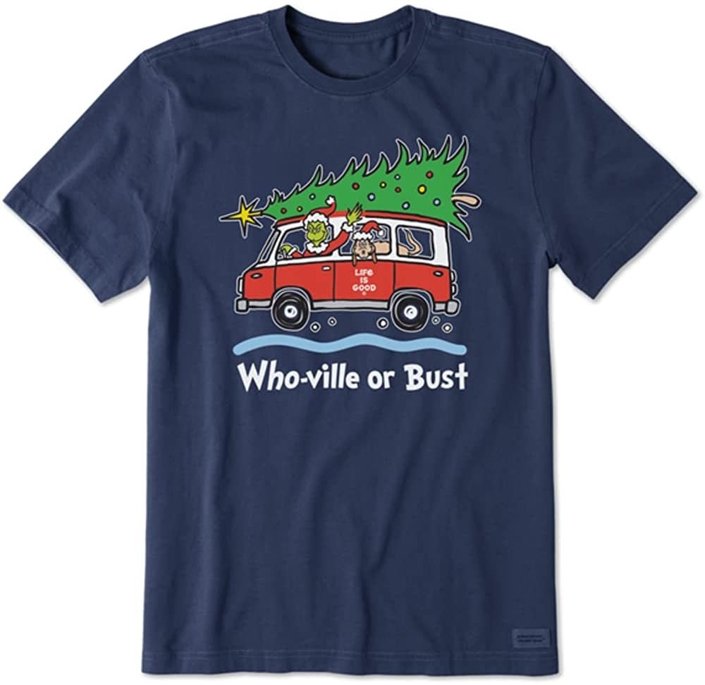 Life Is Good Grinch and Max Who-Ville or Bust Crusher Tee – Men's