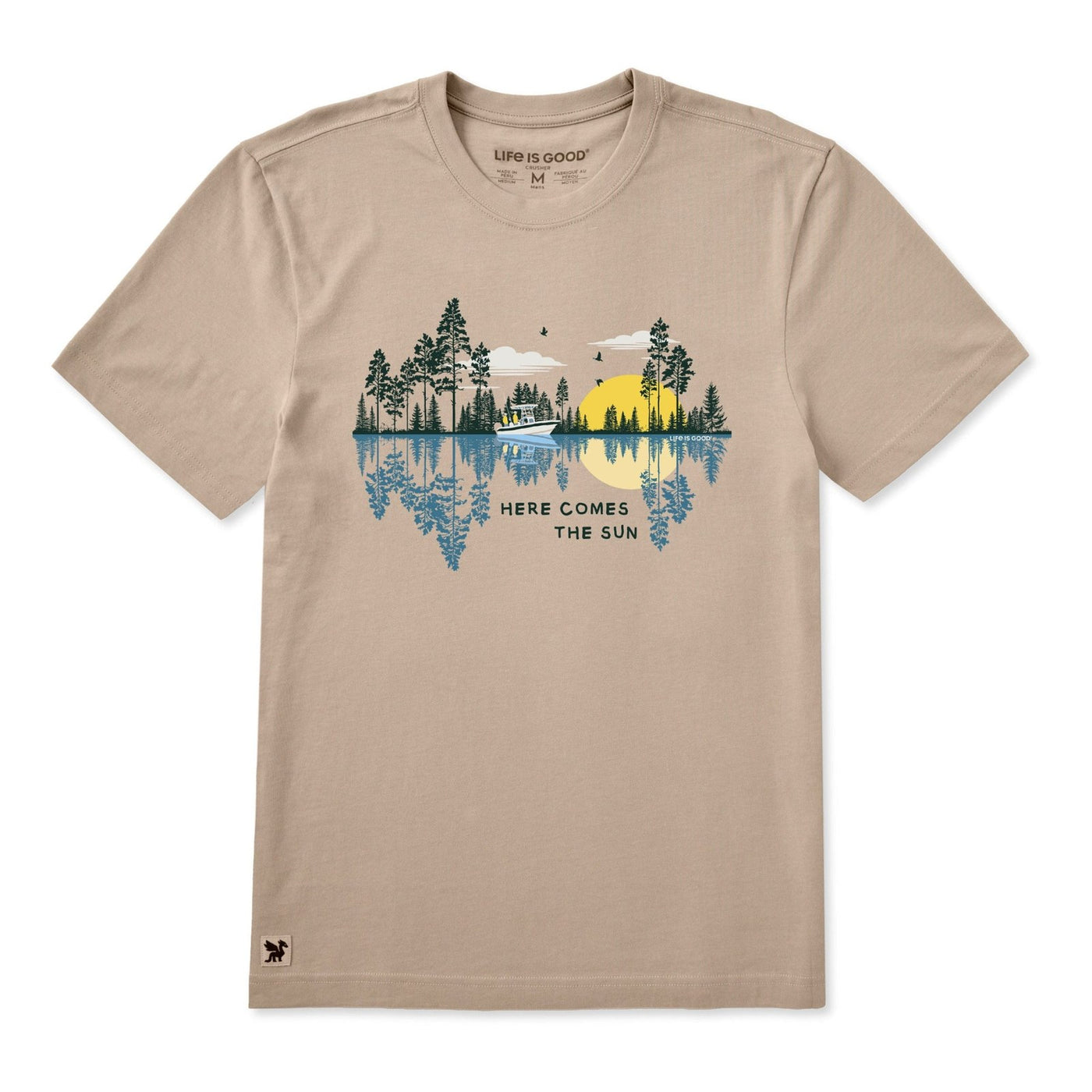 Life Is Good Here Comes The Sun Reflections Crusher Tee – Men's