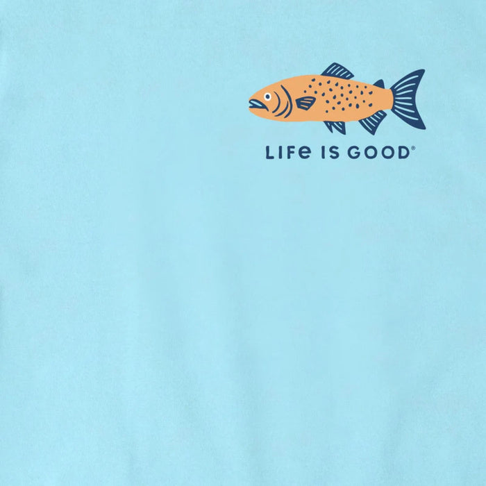 Life Is Good Hooked On Fishing Crusher Tee – Kids'