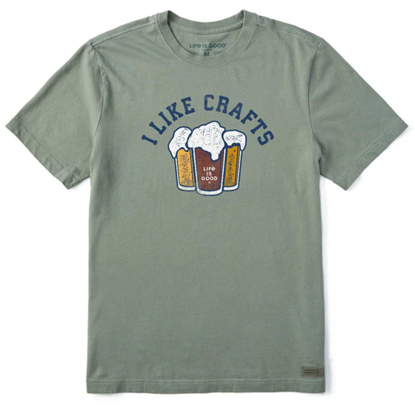 Life Is Good I Like Crafts Crusher Tee – Men's