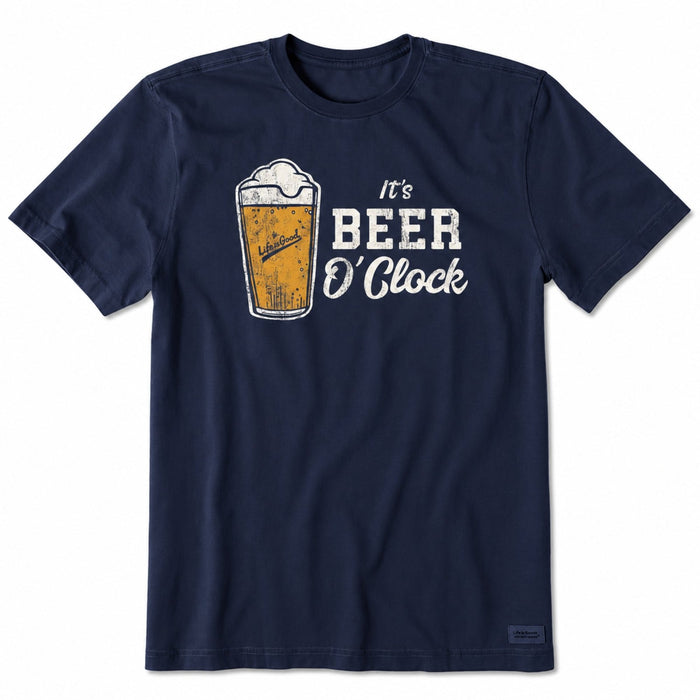 Life Is Good Its Beer O'Clock Crusher Tee – Men's