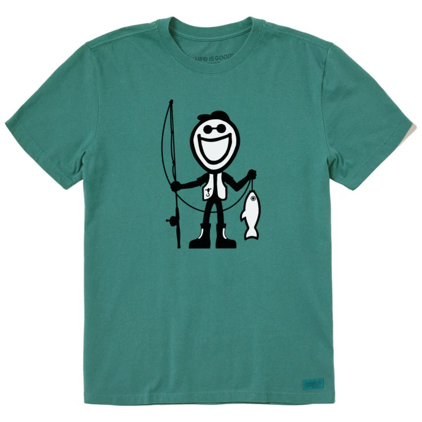 Life Is Good Jake Fish Crusher Tee – Men's
