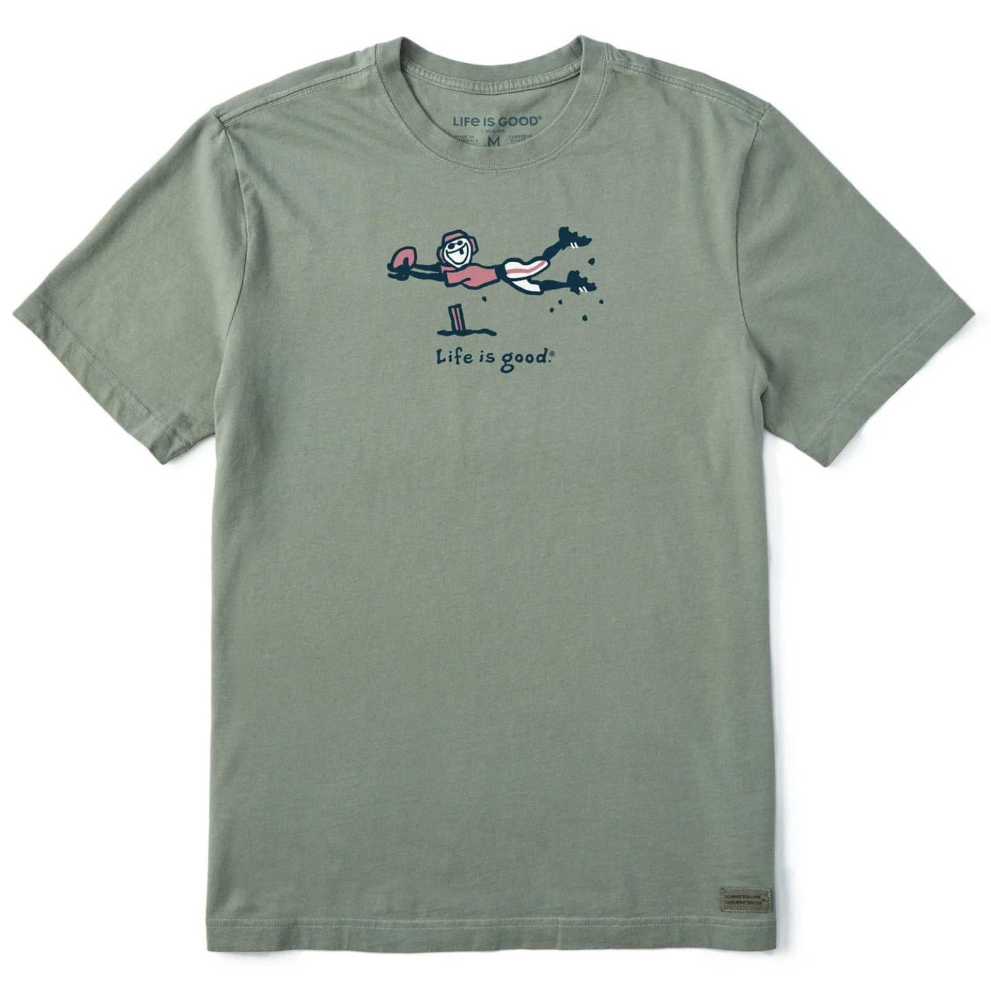 Life Is Good Jake Football Play Crusher Tee – Men's