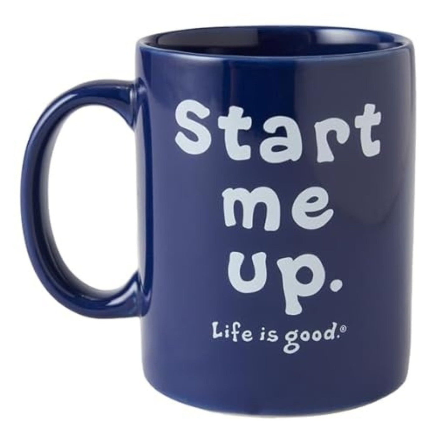 Life Is Good Jake's Mug Start Me Up Coffee