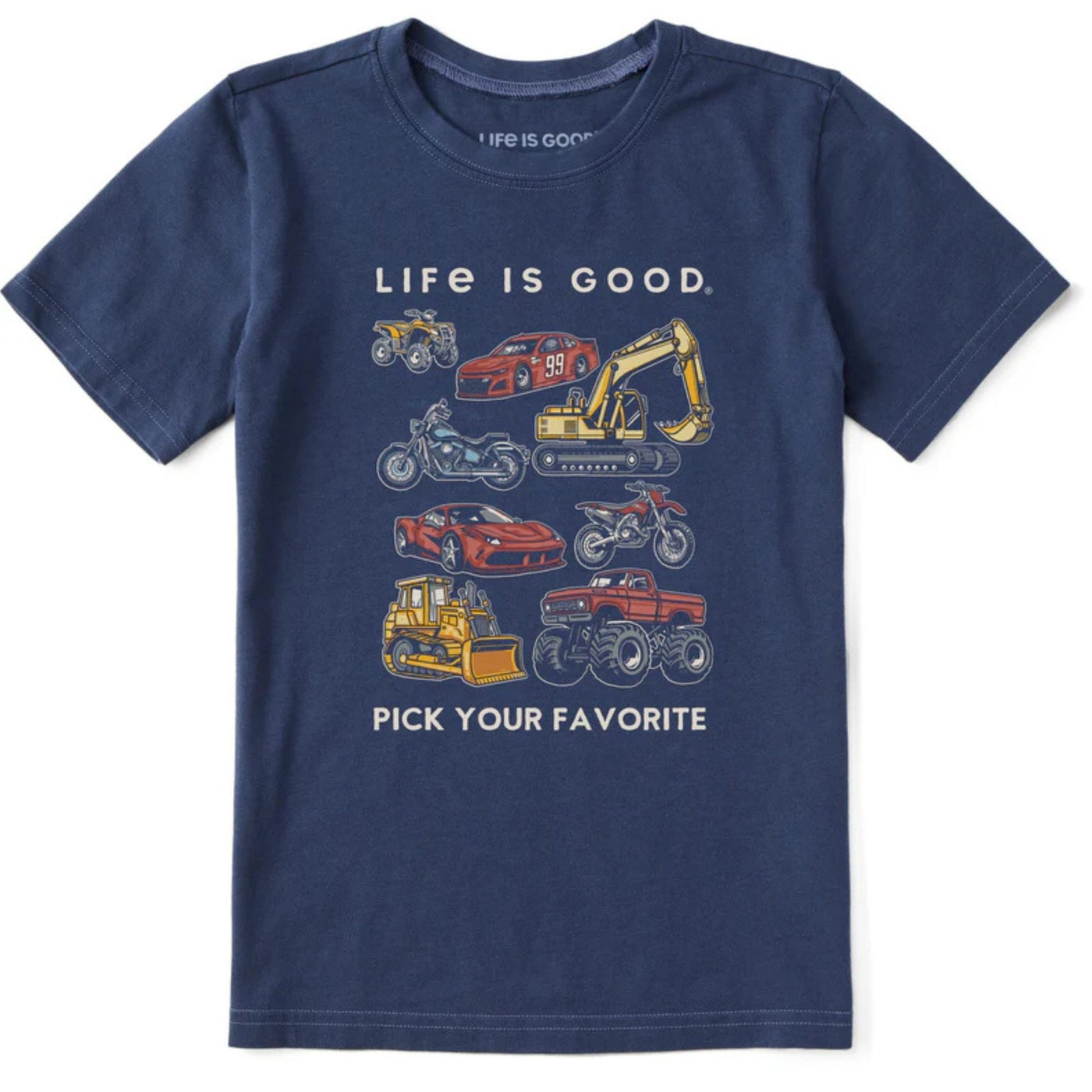 Life Is Good Kids' Pick Your Favorite Machine Crusher Tee – Kids'