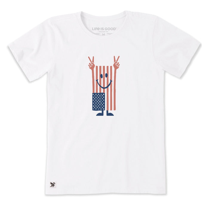 Life Is Good Liberty And Laughs Crusher-Lite Tee – Women's