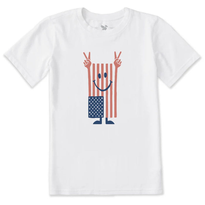 Life Is Good Liberty And Laughs Crusher Tee – Kids'
