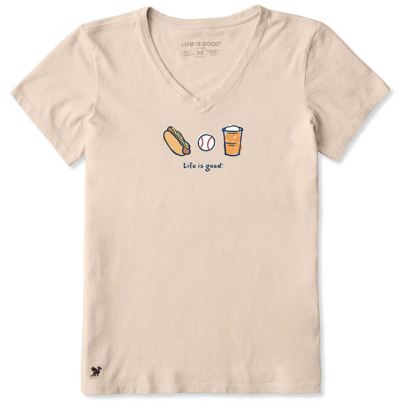 Life Is Good LIG Baseball Trio Crusher Tee – Women's