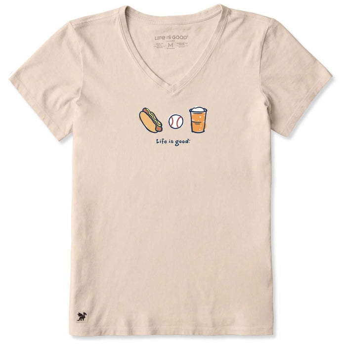 Life Is Good LIG Baseball Trio Crusher Tee – Women's