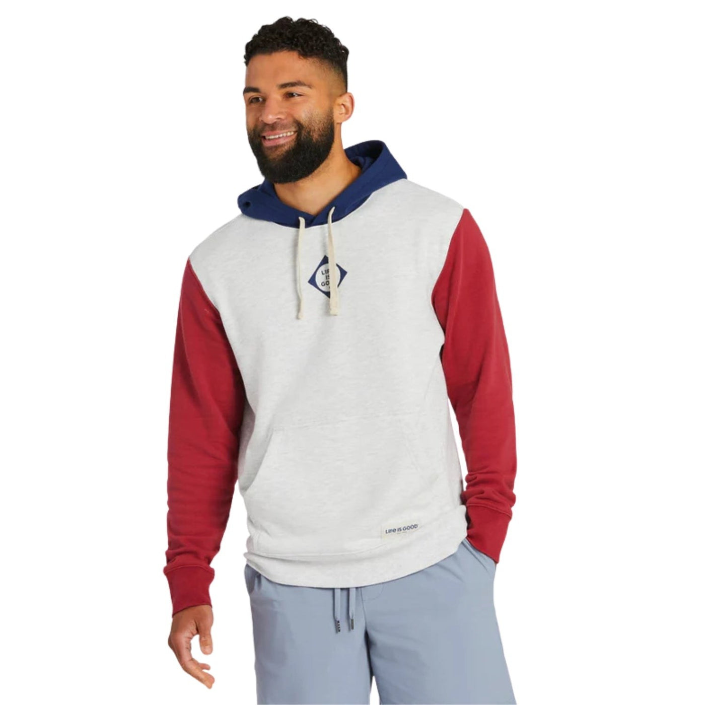 Life Is Good LIG Diamond Simply True Fleece Hoodie – Men's