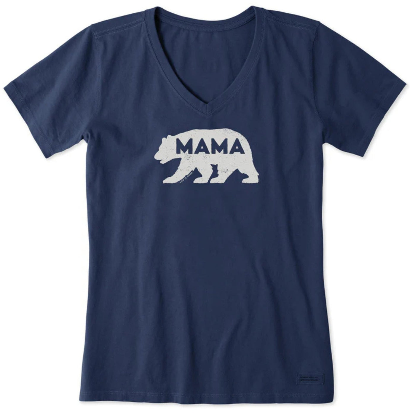 Life Is Good Mama Bear Silhouette Crusher Vee – Women's
