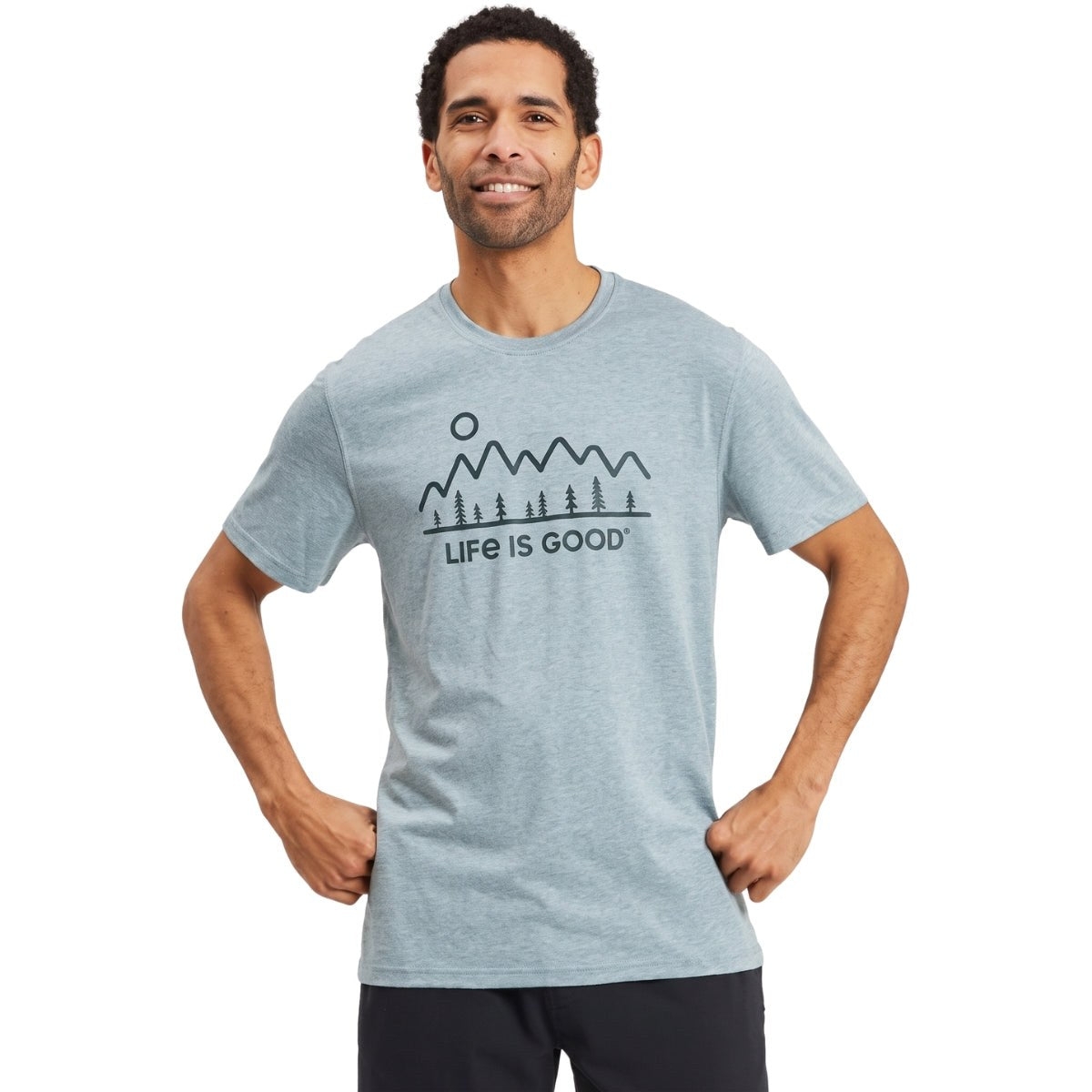 Life Is Good Minimal Nature Landscape Active Tee – Men's