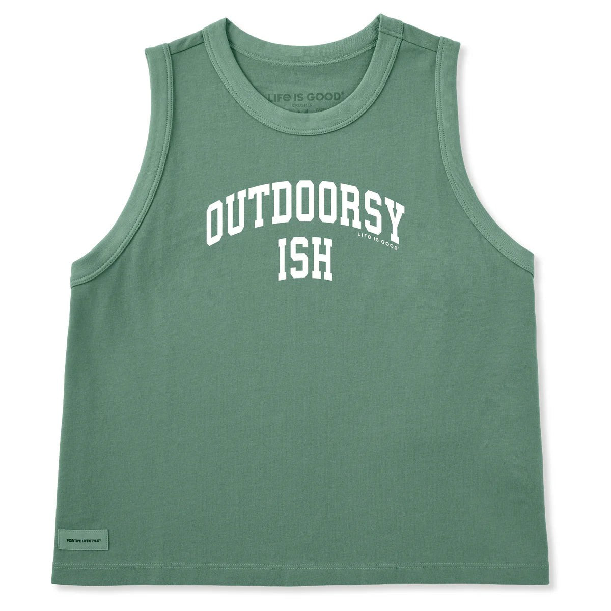 Life Is Good Outdoorsyish Arch Crusher Boxy Tank – Women's