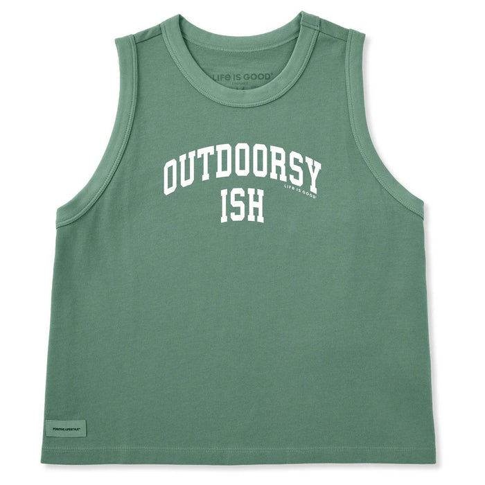 Life Is Good Outdoorsyish Arch Crusher Boxy Tank – Women's