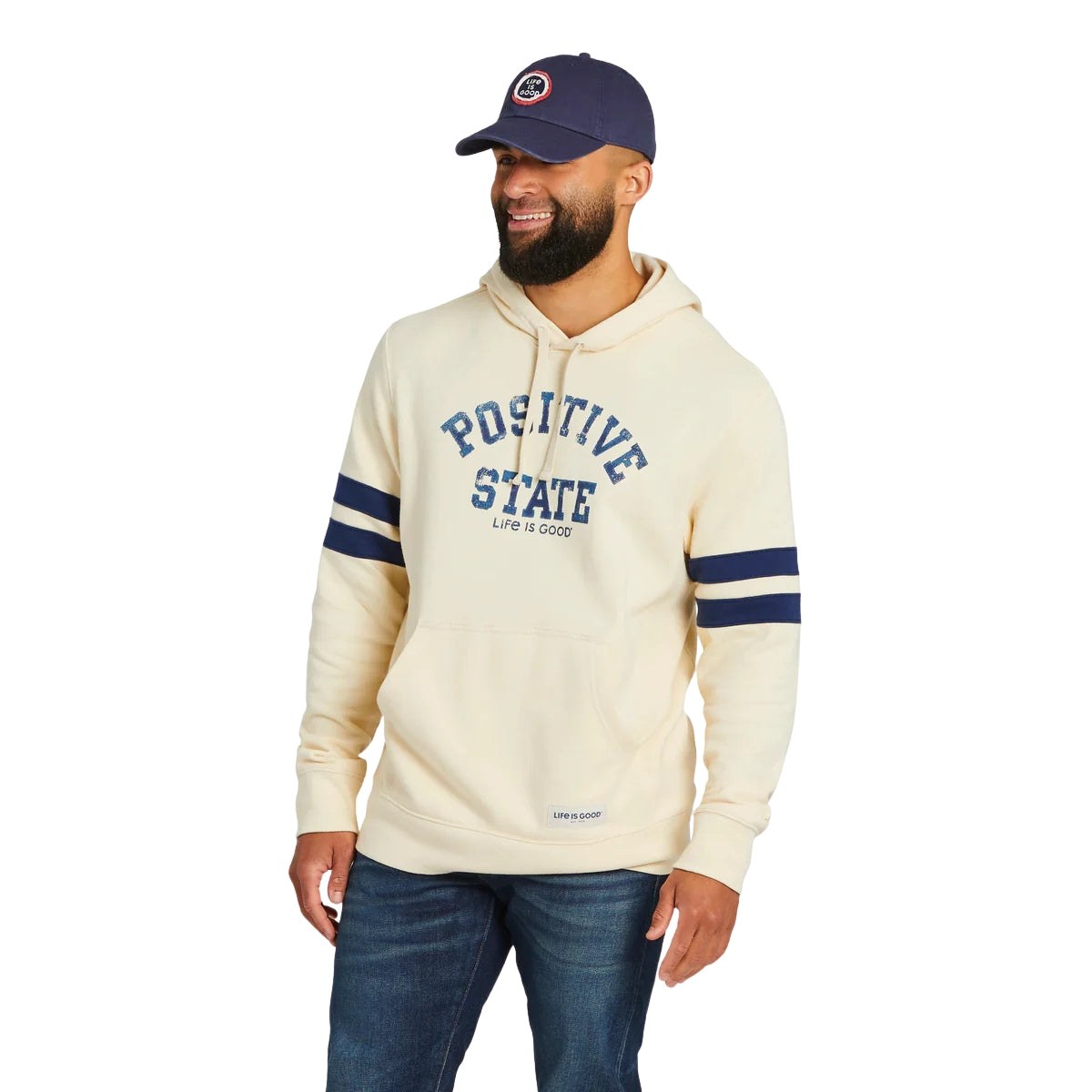 Life Is Good Positive State Retro Fleece Hoodie – Men's