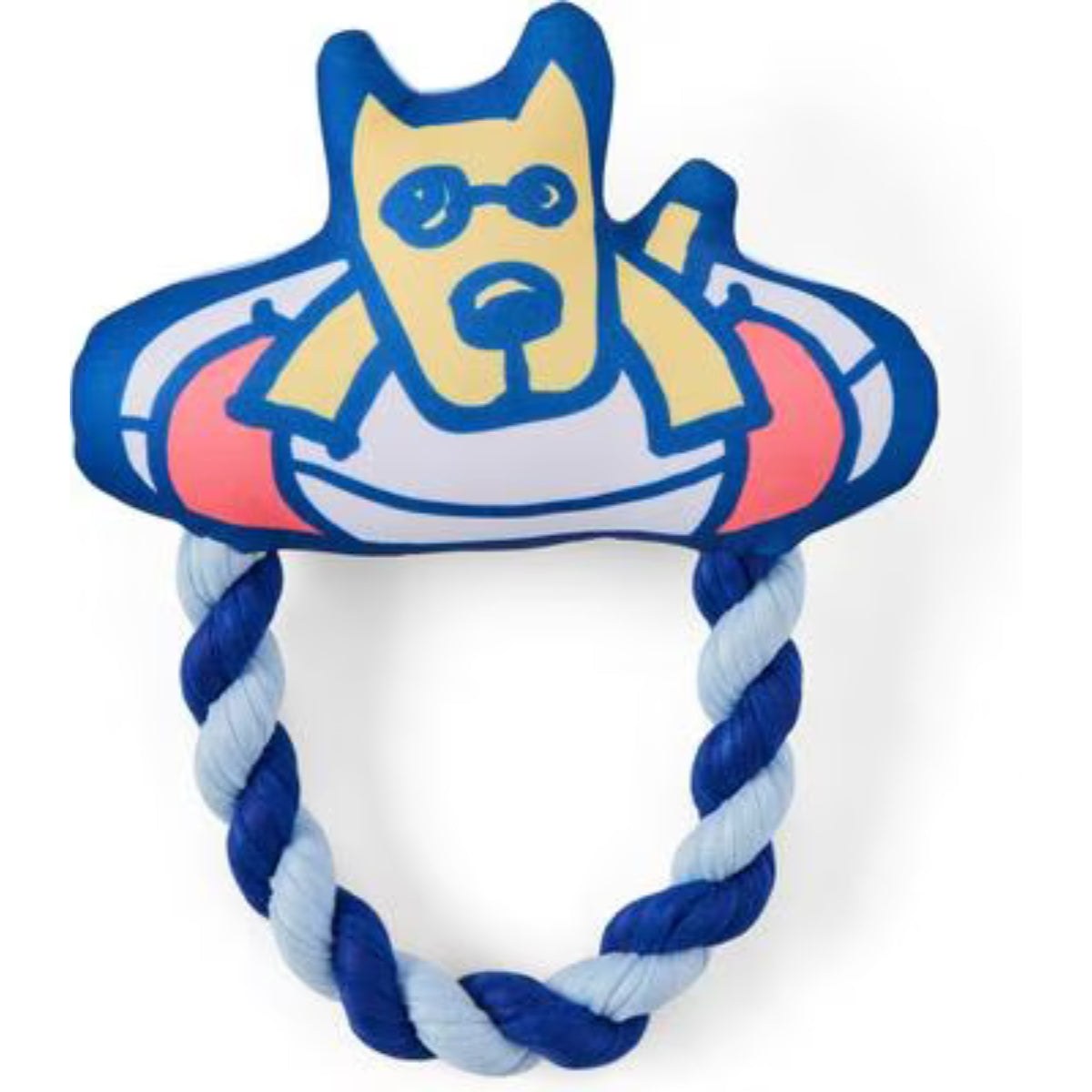 Life Is Good Rocket Good Buoy Oxford And Rope Dog Toy