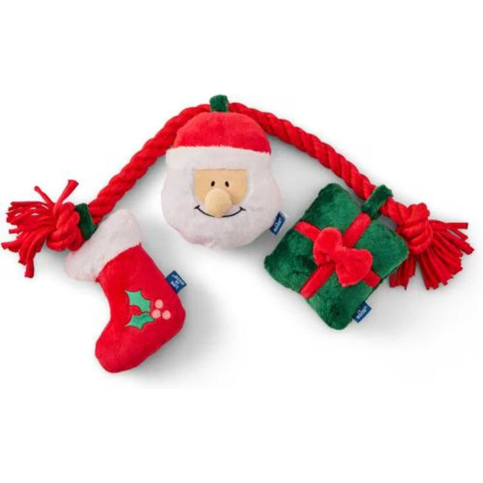 Life Is Good Santa Jumbo Rope Dog Toy