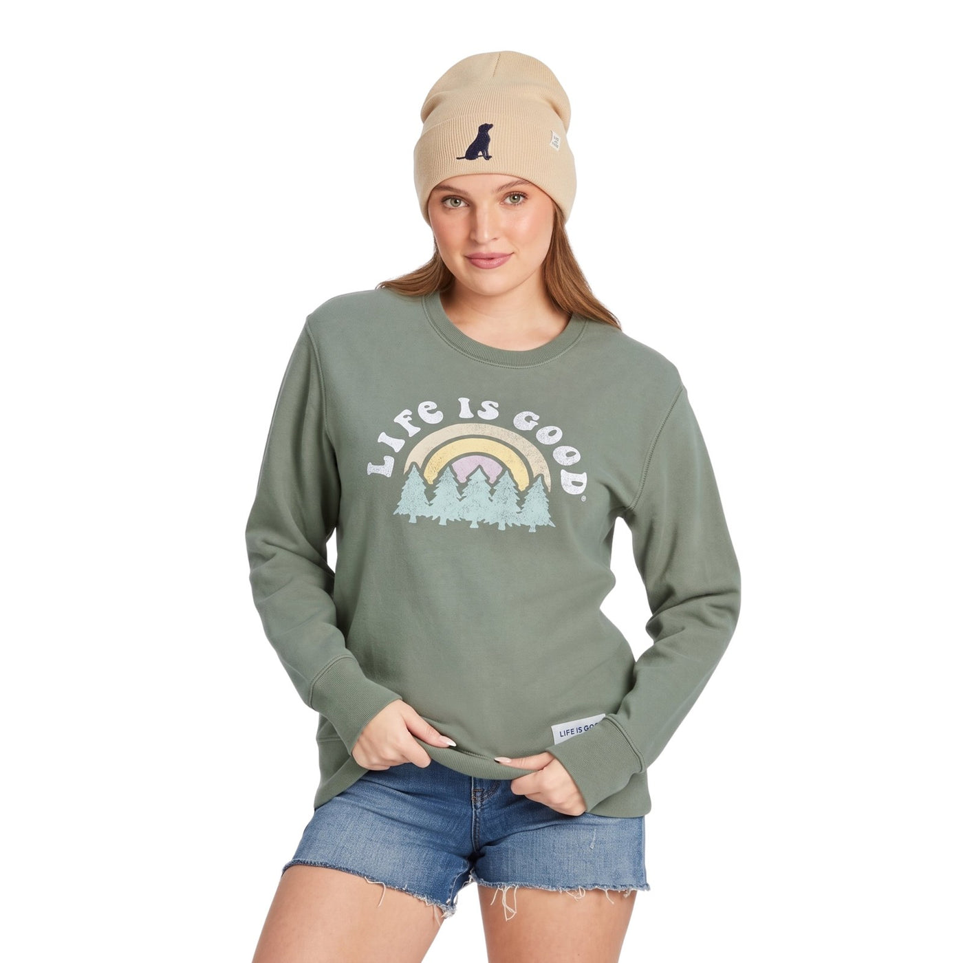 Life Is Good Simply True Fleece Crew – Women's