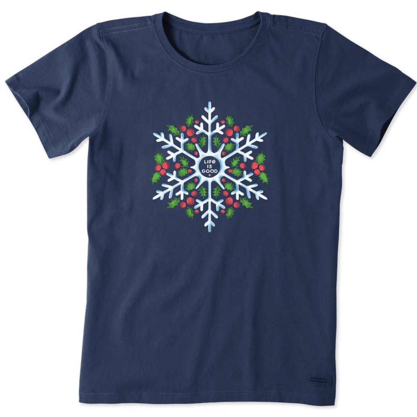 Life Is Good Snowflake Berries Crusher Tee – Women's