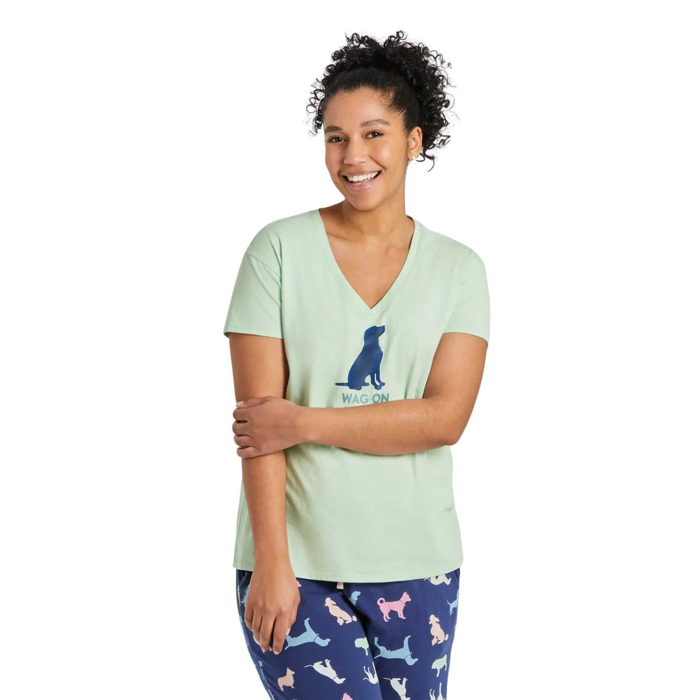 Life is Good Snuggle Up Relaxed Sleep Vee – Women's