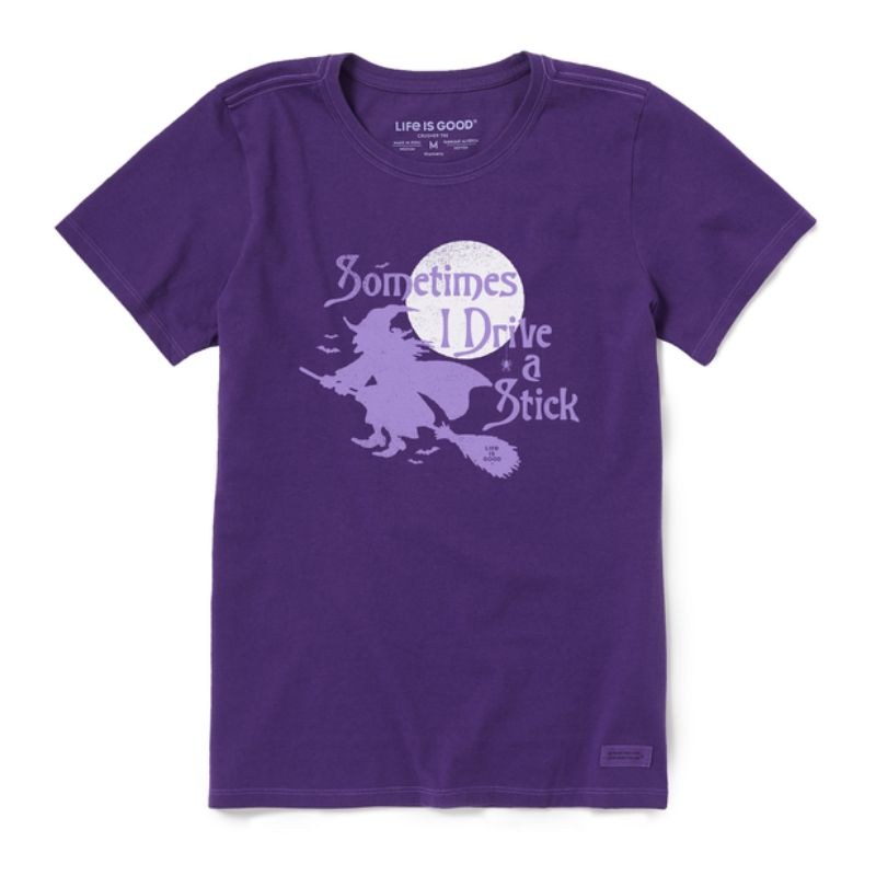Life Is Good Sometimes I Drive a Stick Crusher Tee – Women's
