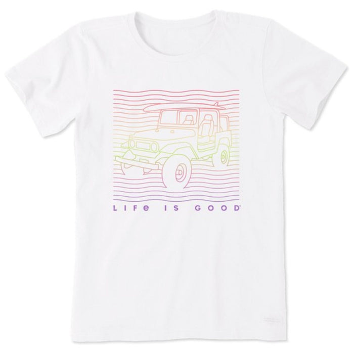Life Is Good Surfboard SUV Crusher Tee – Women's