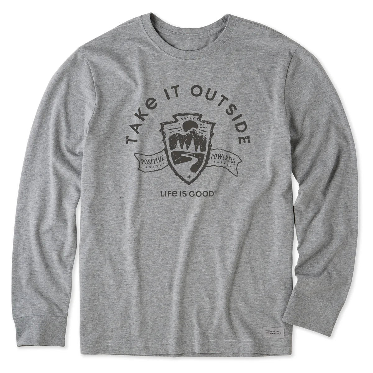 Life Is Good Take It Outside Emblem Long Sleeve Tee – Men's