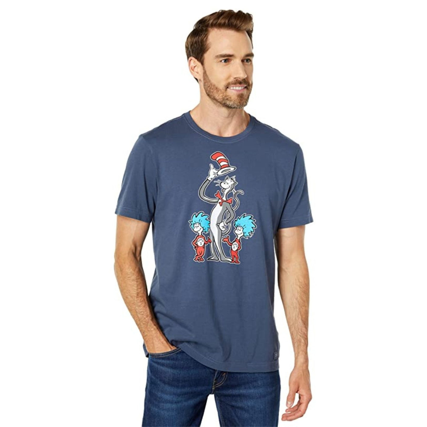 Life Is Good The Cat Little Things Crusher Tee – Men's