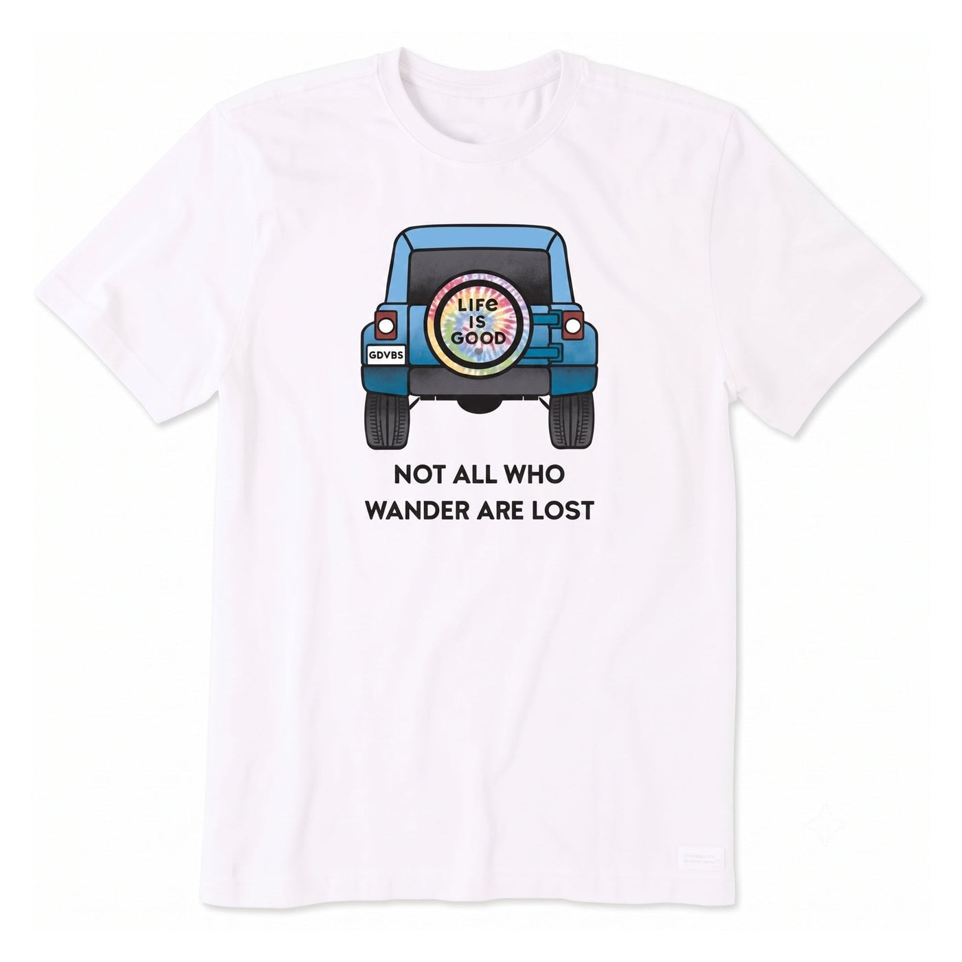 Life Is Good Tie Dye 4x4 Crusher Tee – Men's