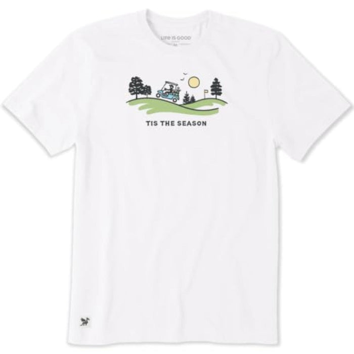 Life Is Good Tis The Season Golf Cart Vista Crusher Tee – Men's