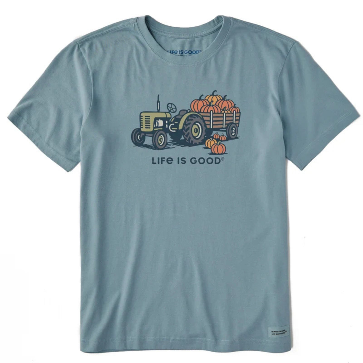 Life Is Good Tractor Of Pumpkins Crusher Tee – Men's