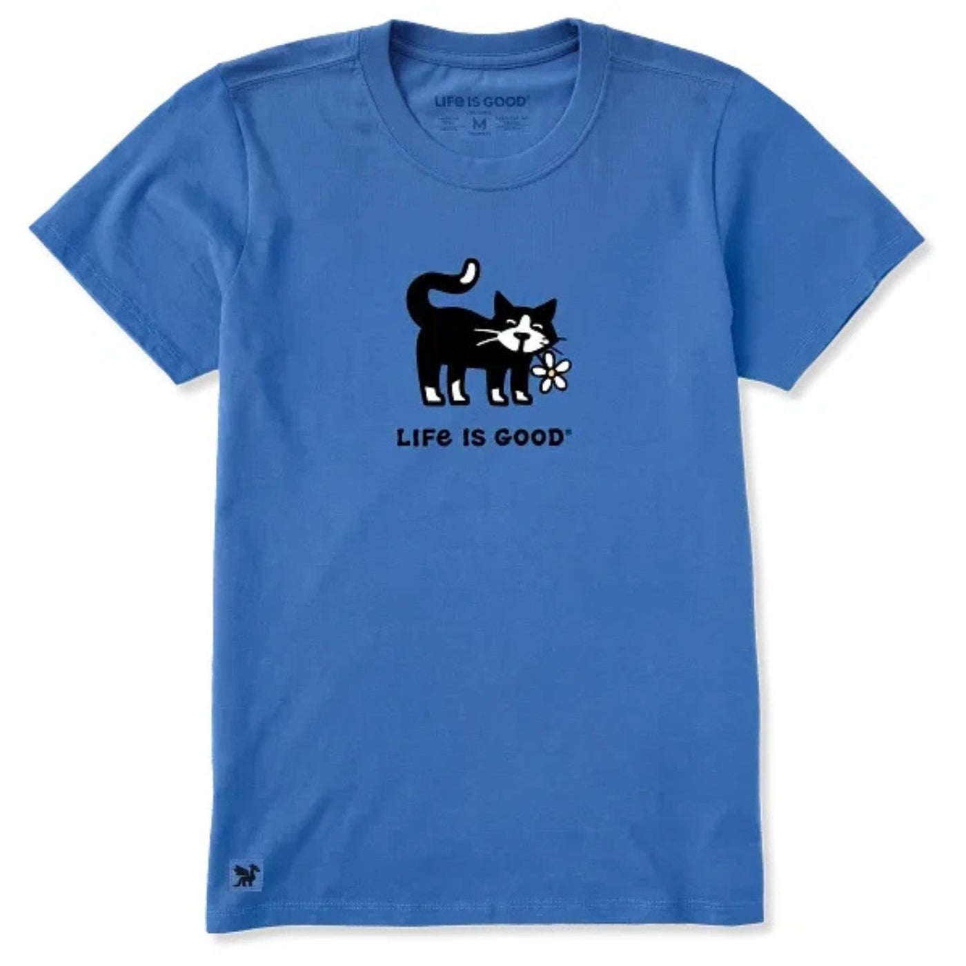 Life Is Good Tuxedo Cat Daisy Crusher-Lite Tee – Women's