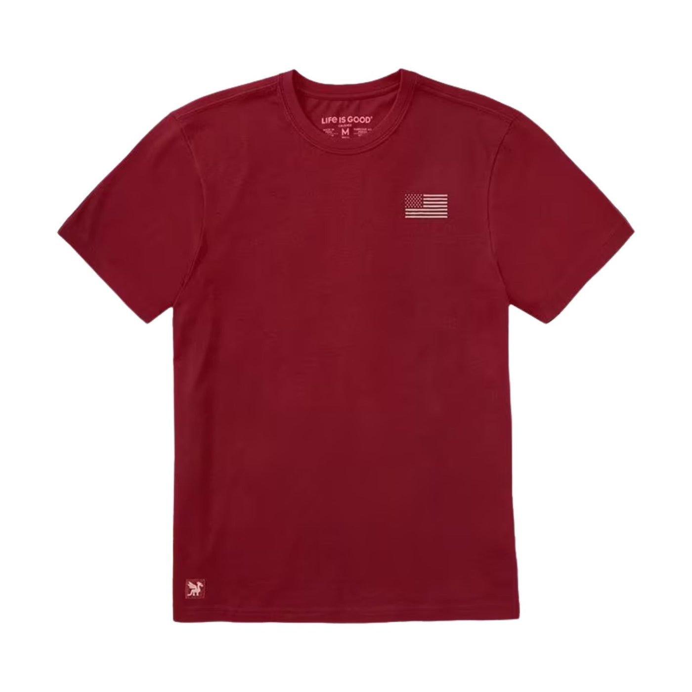 Life Is Good US Flag Crusher Tee – Men's