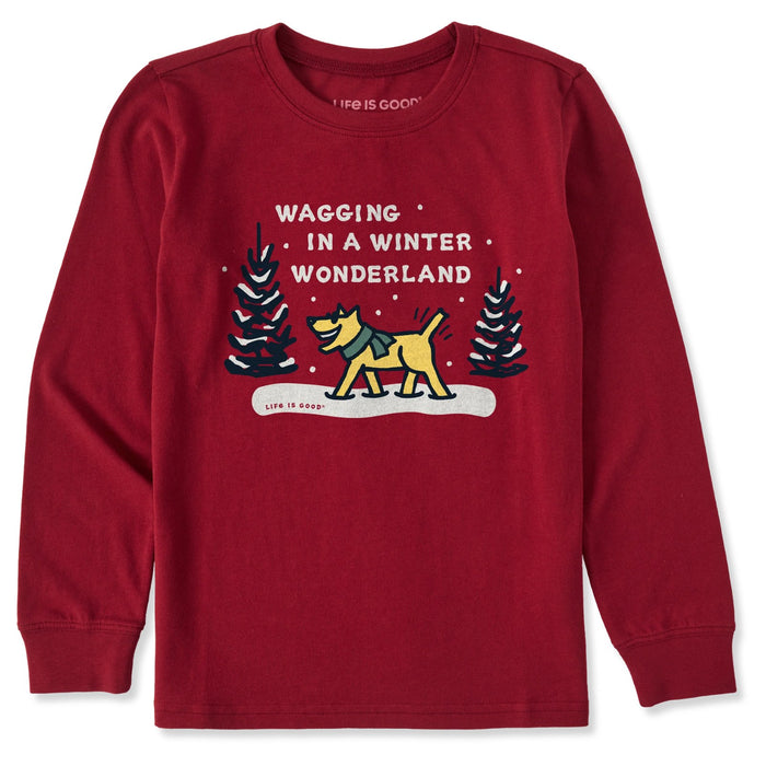 Life Is Good Wagging Wonderland Rocket Long Sleeve Tee – Kids'