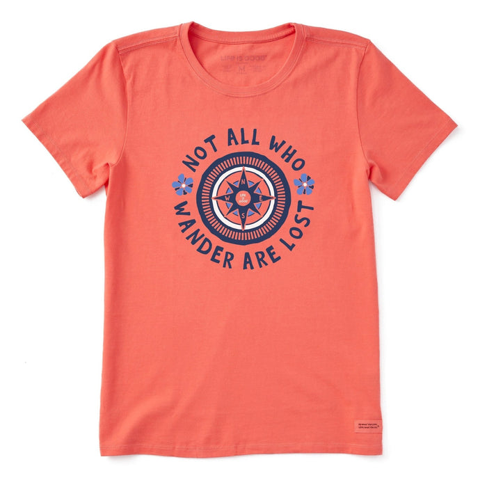 Life Is Good Wander Flower Compass Crusher Tee – Women's