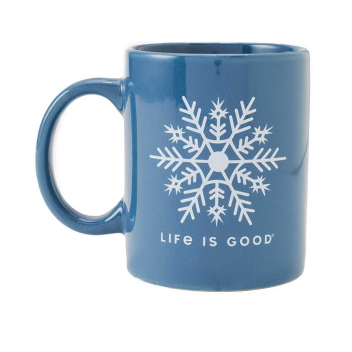 Life Is Good Watercolor Snowflake Jake's Mug