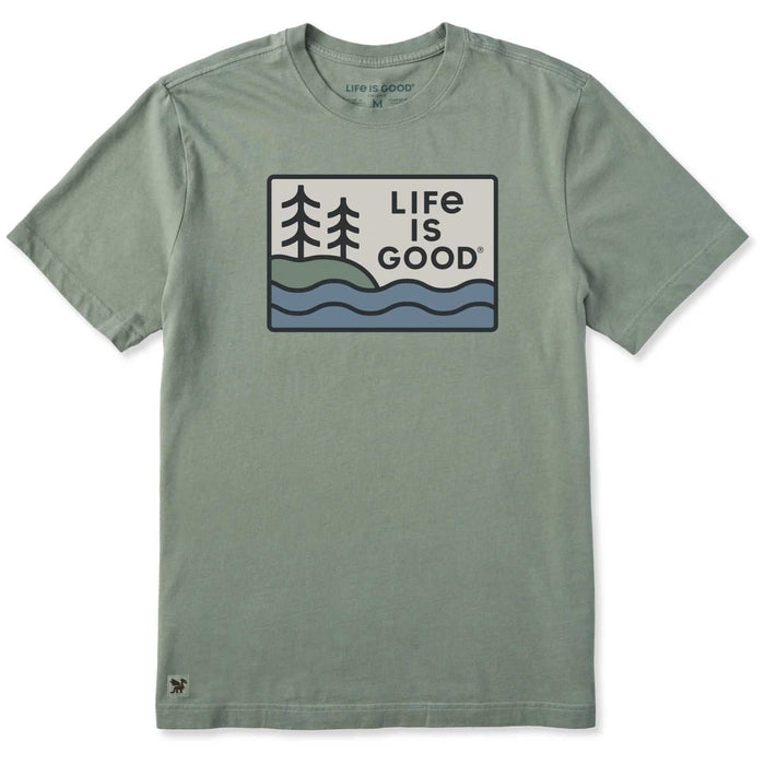 Life Is Good Waves And Pines Crusher Tee – Men's