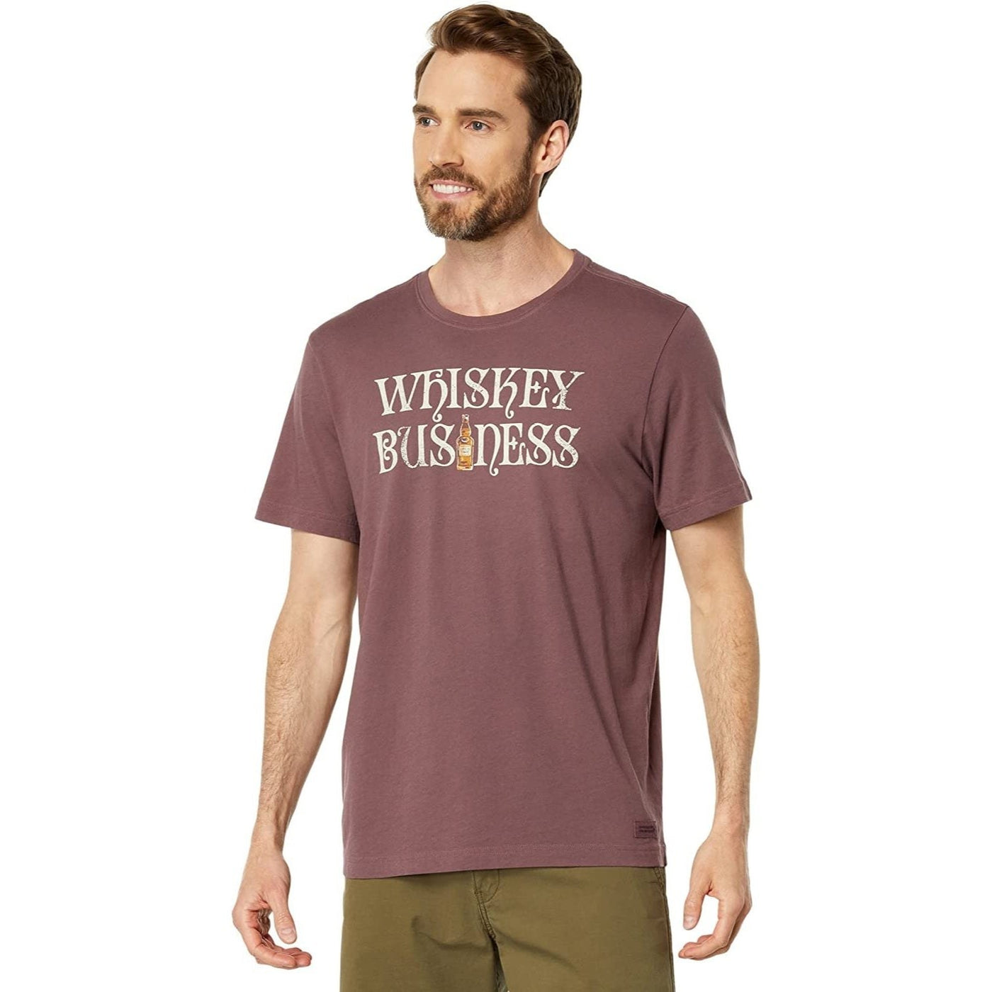 Life Is Good Whiskey Business Bottle Crusher-LITE Tee – Men's