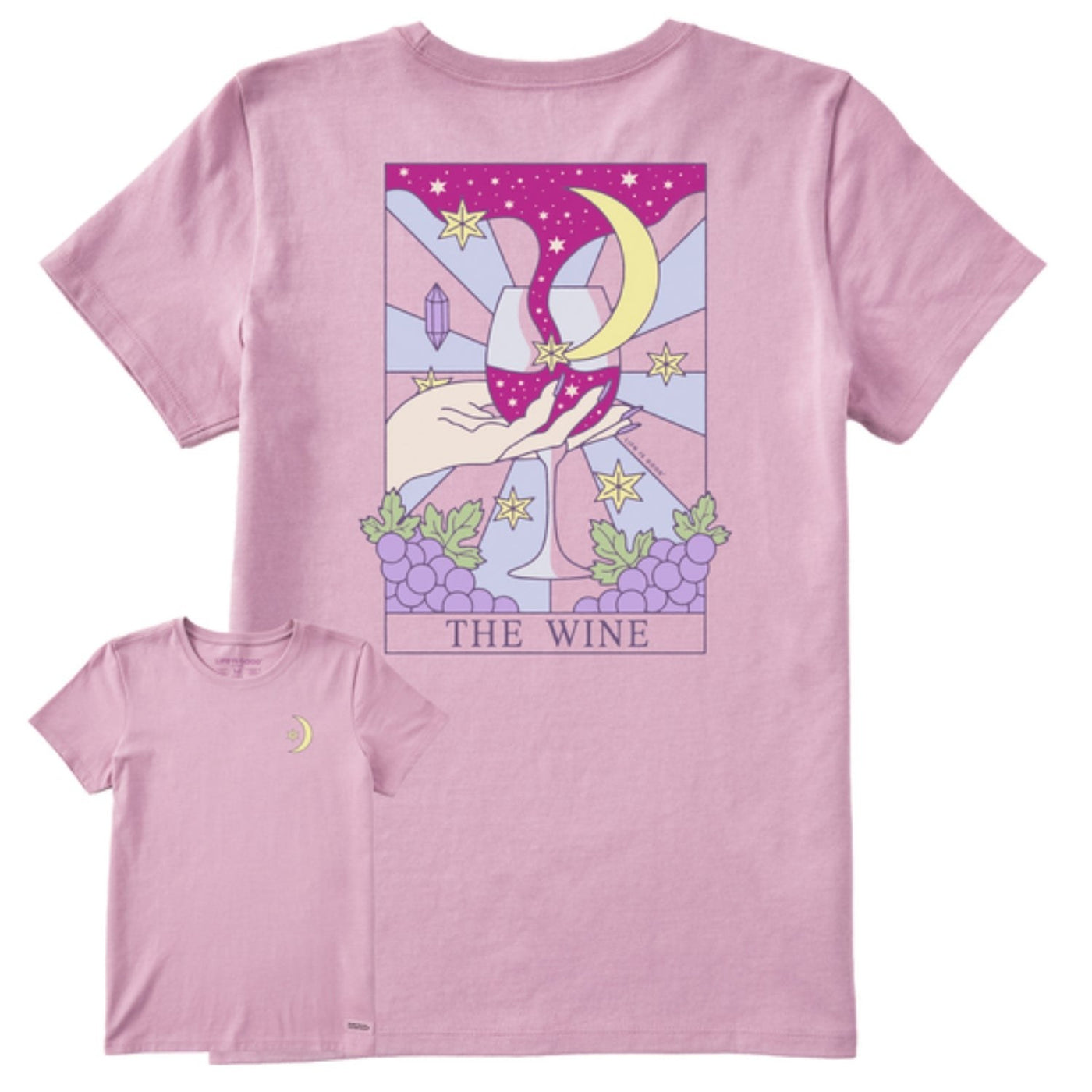 Life Is Good Wine Tarot Crusher Tee – Women's