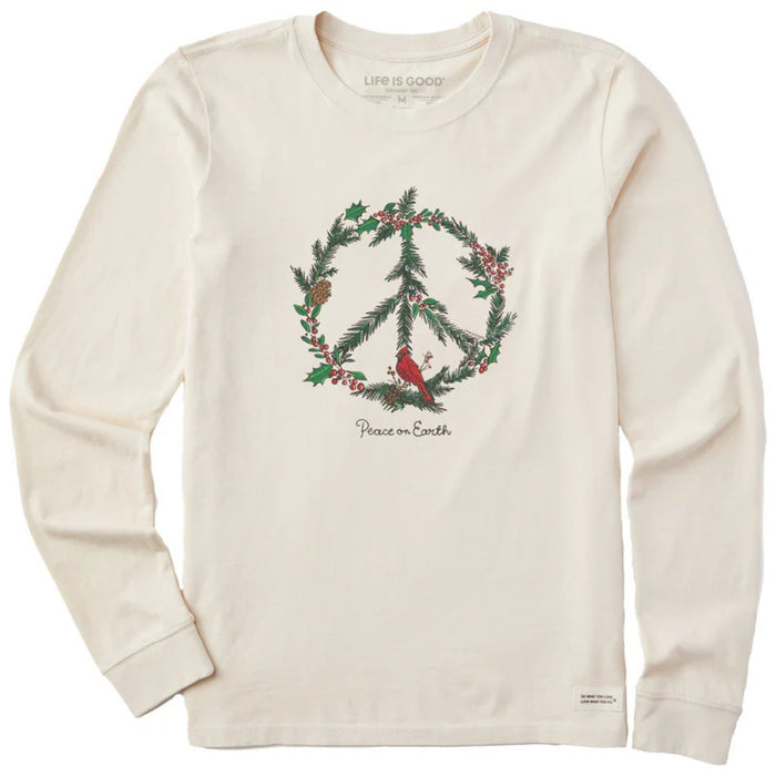 Life Is Good Winter Pines Peace On Earth Long Sleeve Tee – Women's