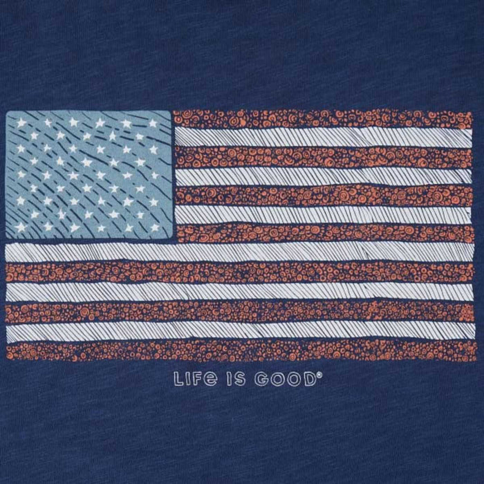 Life Is Good Yankee Doodle Flag Slub Tee – Men's