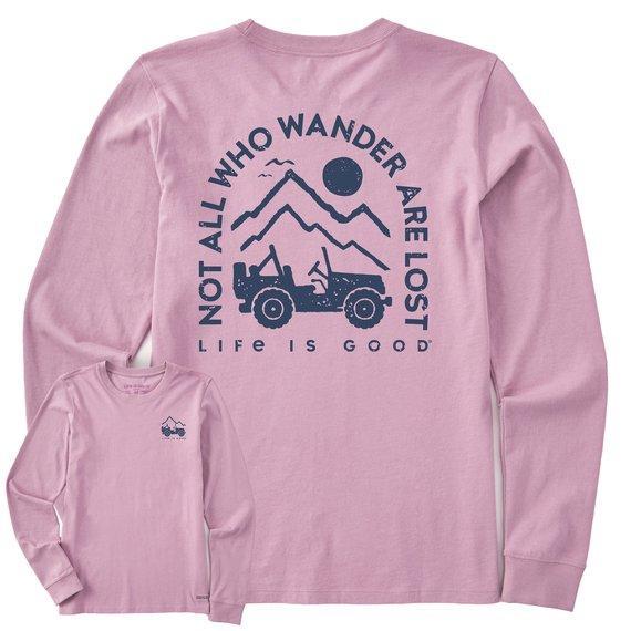 Life is Good Long Sleeve Crusher-LITE Crew Neck Tee - Fall 2023 Collection - Women's