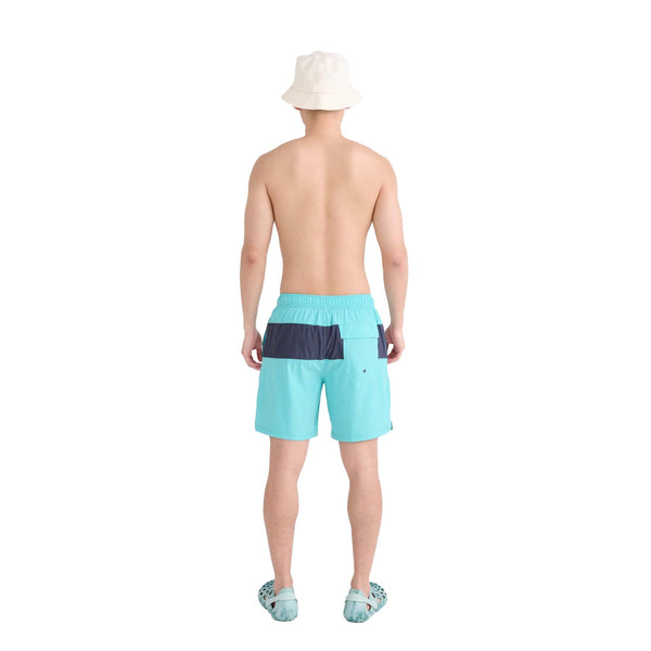 Saxx Men's Oh Buoy Colorblocked 2 in 1 Volley Shorts 7in