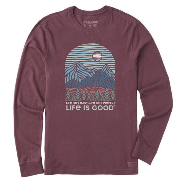 Life is Good Men's Long Sleeve Crusher-LITE Crew Neck Tee - Fall 2023 Collection