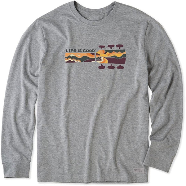 Life is Good Men's Long Sleeve Crusher Crew Neck Tee - Fall 2022 Collection