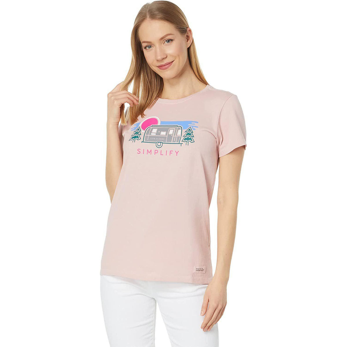 Life is Good Simplify Camper Short Sleeve Crusher™ Tee Himalayan Pink SM (US 4-6)