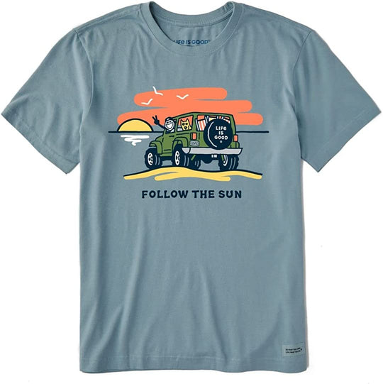 Life is Good Men's Crusher Crew Neck Tee - Spring 2023 Collection