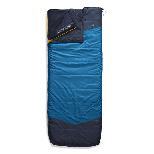 THE NORTH FACE Dolomite One 15F / -9C, 3-in-1 Insulated Camping Sleeping Bag, Hyper Blue/Radiant Yellow-NPF, Regular