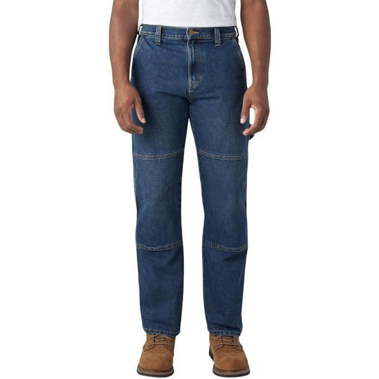 Dickies Men's Flex Relaxed Fit Double Knee Jeans