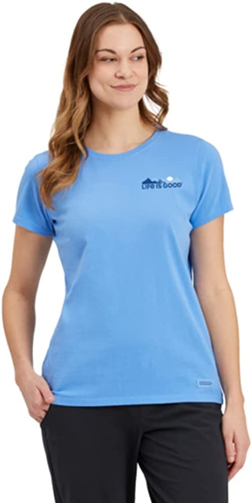 Life is Good Life Isn't Perfect Mountain LIG Crusher™ Tee Cornflower Blue SM (US 4-6)